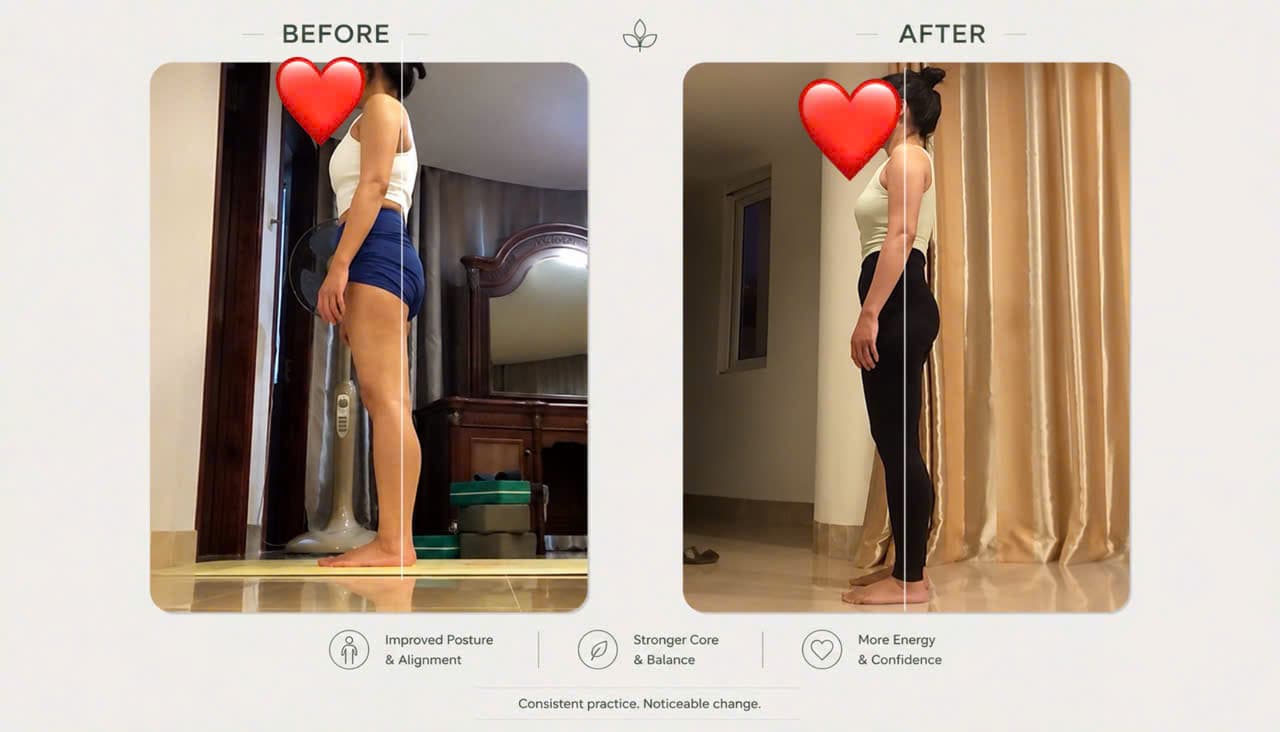 Student before and after