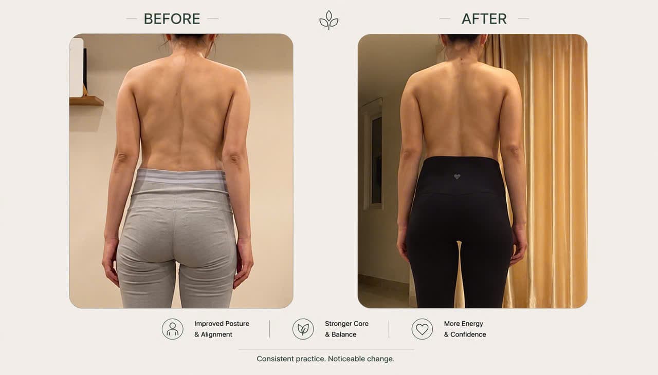 Student before and after
