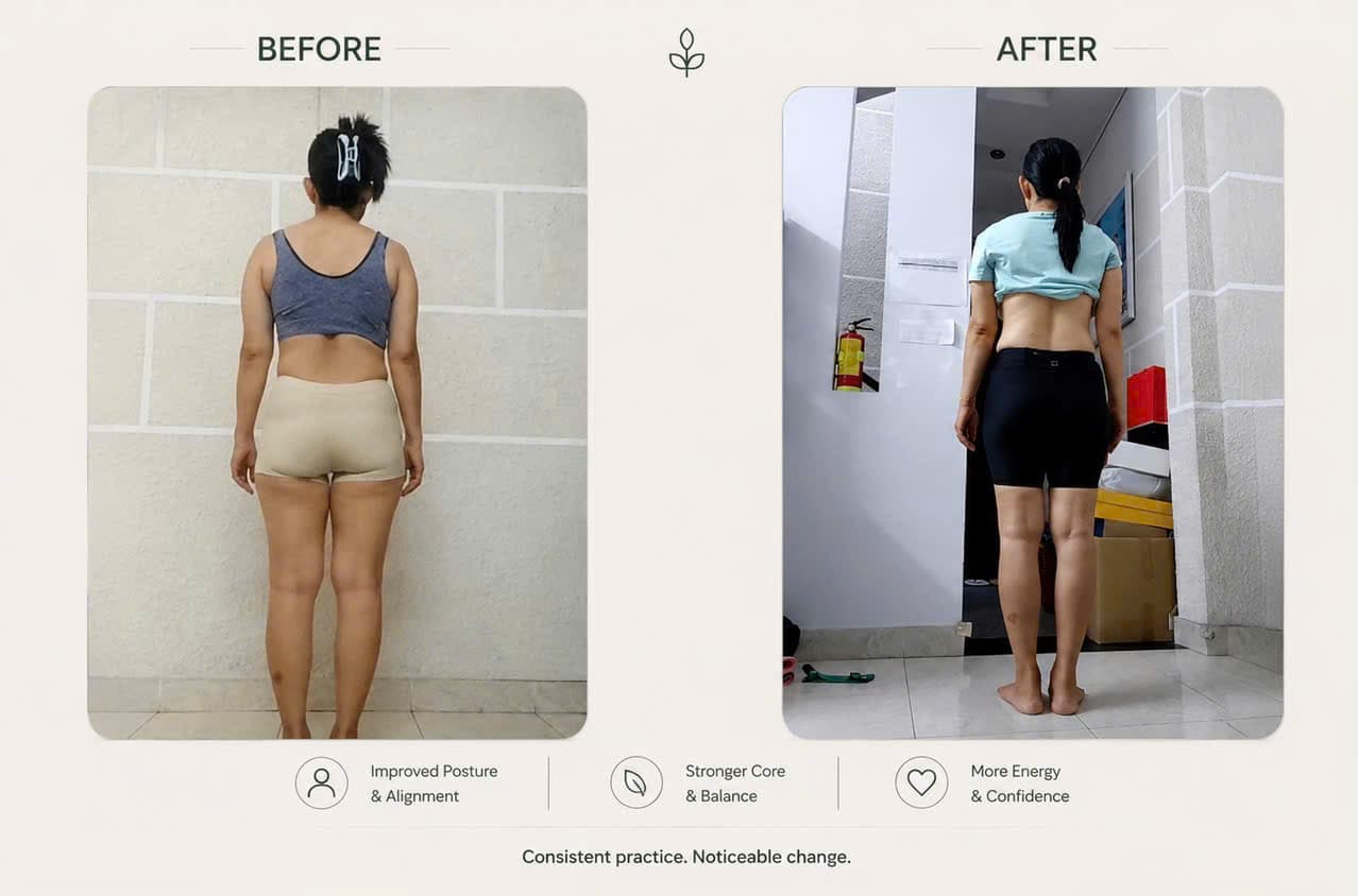 Student before and after