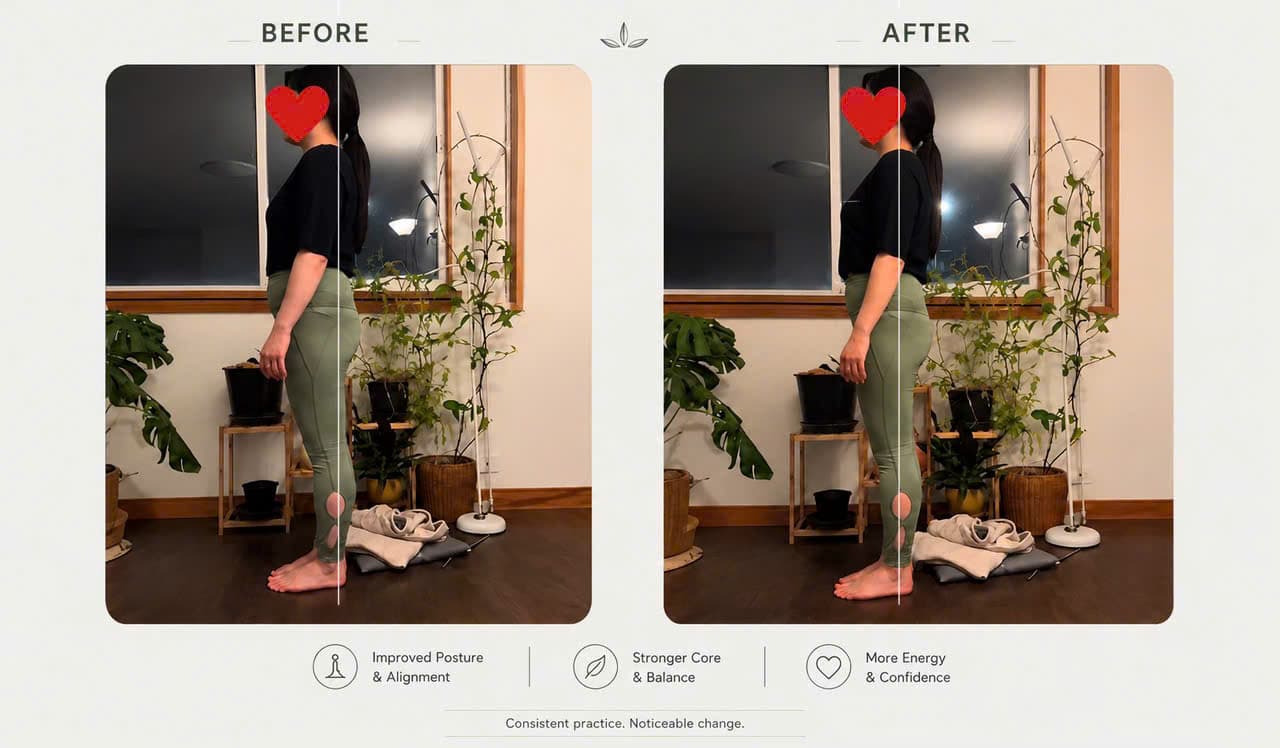 Student before and after