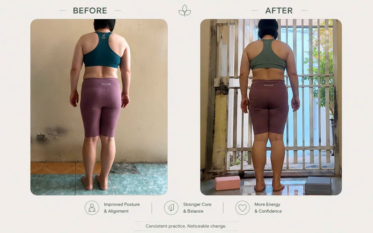 Student before and after