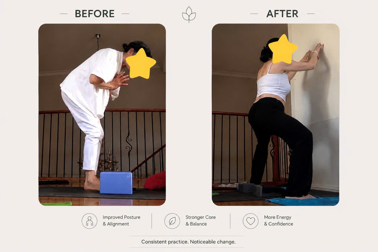 Student before and after